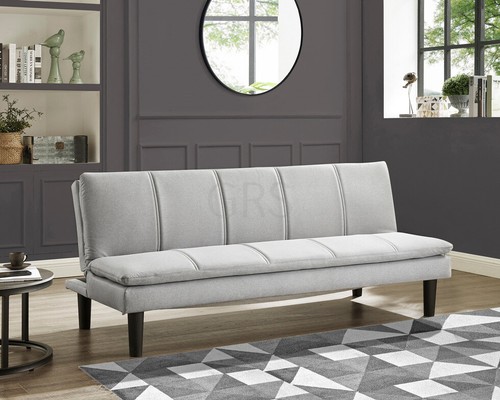 Seater sofa bed light grey - 3,
